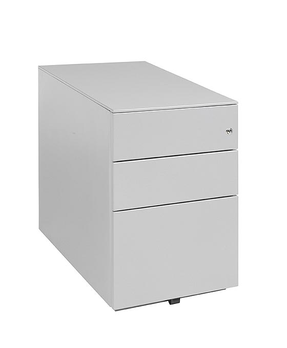 white metal office cabinet